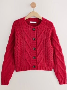 Girls Cable Knit Cardigan from Next USA